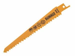 DEWALT HSC Fast Cuts Wood and Nails Reciprocating Saw Blade 152mm Pack of 5