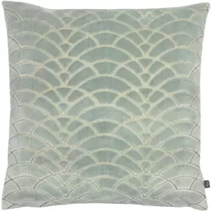Dinari Graphic Cut Cushion Eucalyptus, Eucalyptus / 50 x 50cm / Polyester Filled