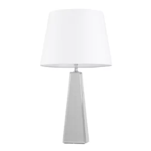 Carson XL Table Lamp with White Aspen Shade