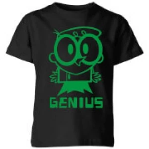 Dexters Lab Green Genius Kids T-Shirt - Black - 7-8 Years