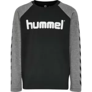 Hummel Long Sleeve T Shirt Junior Boys - Black