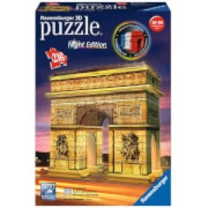 Ravensburger Arc de Triomphe Night Edition 3D Jigsaw Puzzle (216 Pieces)