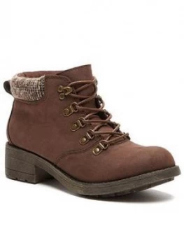 Rocket Dog Train Ankle Boots - Brown, Size 6, Women