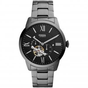 Fossil Black And Grey '44mm Townsman' Automatic Dress Watch - ME3172 - multicoloured