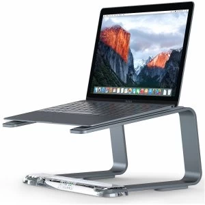 Griffin GC42029 Elevator Desktop Stand for Laptops Matte Space Gray Clear