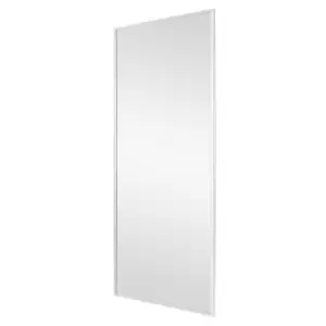 Spacepro Contemporary White Panel Effect Sliding Wardrobe Door (H)2223mm (W)762mm