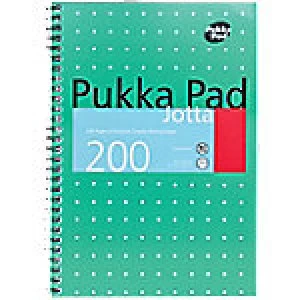 Pukka Pad Jotta Pad 8520-MET Metallic B5 Ruled 8mm Lines Green 3 pieces of 100 sheets