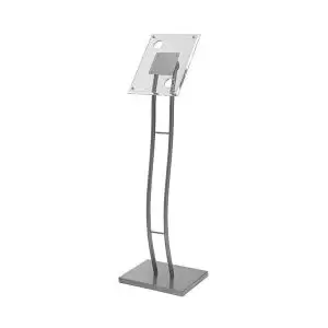 Deflecto Curve Floor Standing SignInformation Holder A4 370x280x1260mm