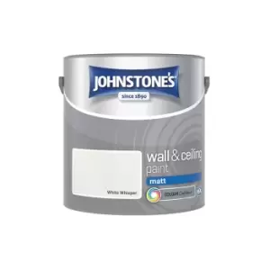 Johnstone's Interior Wall & Ceiling Paint Matt White Whisper 2.5ltr - White Whisper