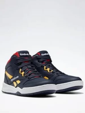 Reebok Bb4500 Court Shoes, Navy/Red/Gold, Size 12