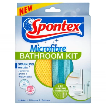 Spontex Microfibre Bathroom Kit
