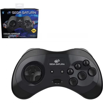 Retro-Bit Official Sega Saturn Wireless Bluetooth Controller for PC/Switch & Android