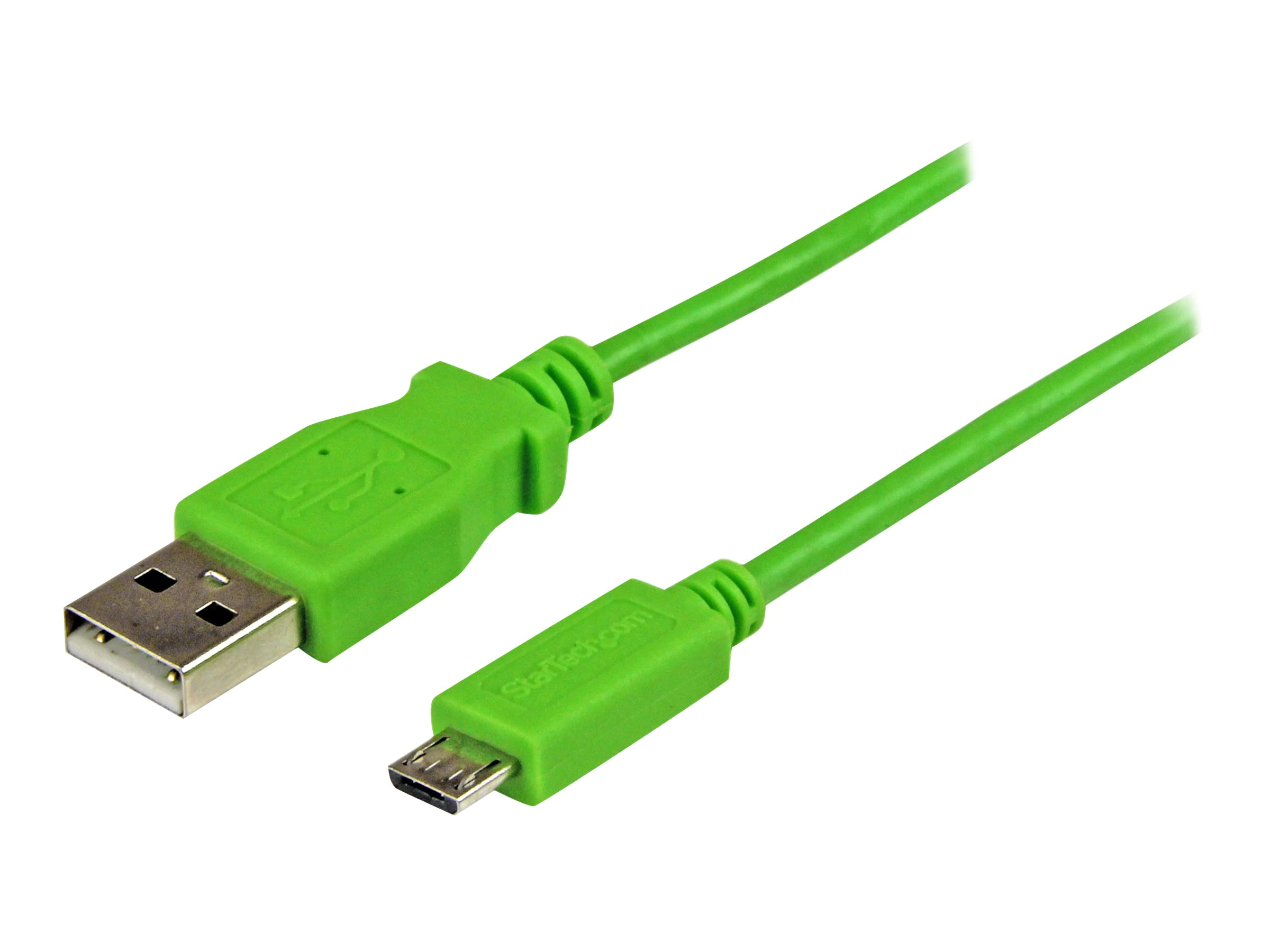 StarTech 1m Mobile Charge Sync USB To Slim Micro USB Cable For Smartphones And Tablets green A To Micro B