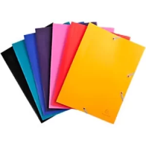 Exacompta 3 Flap Folder 559000E A4 Assorted Polypropylene 24 x 32cm Pack of 60