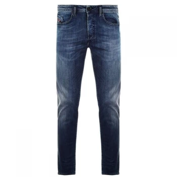 Diesel Buster Tapered Jeans - Blue/Grn 84AS