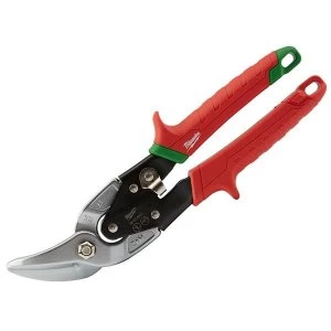 Milwaukee Hand Tools Offset Metal Aviation Snips Right Cut