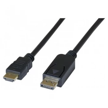 2m Black Displayport 1.1 To HDMI Cable