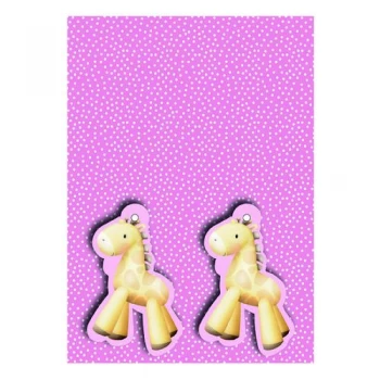 Pink Baby Giraffe Gift Wrap and Tags Pack of 12 27231-2S2T
