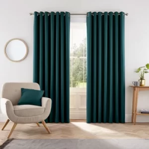 Helena Springfield Eden Lined Curtains 90" x 90", Teal