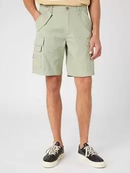Wrangler Casey Regular Fit Chino Shorts - Green, Size S, Men