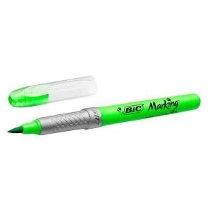 Bic Marking Highlighter Flex Grip Pen Shaped Highlighter Green Pack of