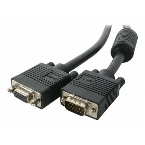 6 ft Coax High Resolution VGA Monitor Extension Cable HD15 MF
