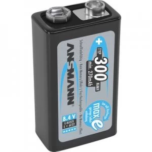 Ansmann maxE 6LR61 9 V / PP3 battery (rechargeable) NiMH 300 mAh 8.4 V