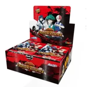 My Hero Academia Collectible Card Game - Wave 2: Crimson Rampage Booster Box (24 Packs)