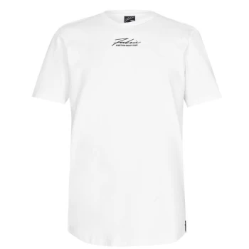 Fabric Embroidered Signature T-Shirt - White