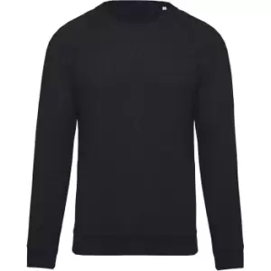 Kariban Mens Organic Raglan Sweatshirt (L) (French Navy Heather)