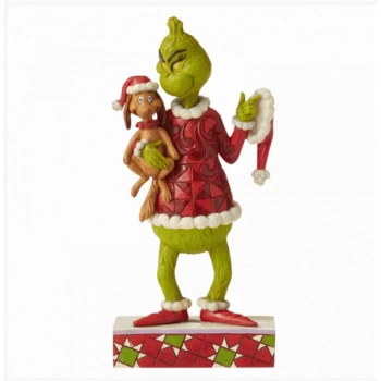 Grinch with Max Under His Arm Figurine