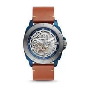Fossil Men Privateer Sport Mechanical Luggage Leather Watch