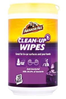 Clean Up Wipes - Pack Of 20 87020EN ARMORALL