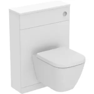 Ideal Standard i. life S Compact Matt WC Unit and Worktop with Wall Hung Toilet and Soft Close Seat 600mm in White