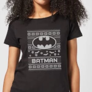 DC Batman Womens Christmas T-Shirt - Black - 4XL