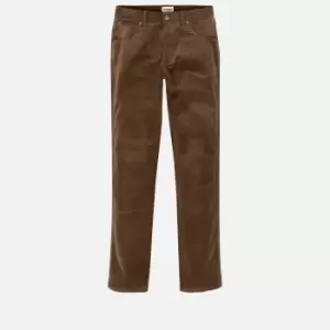 Wrangler Mens Texas Authentic Slim Fit Corduroy Trousers - Teak - W34/L34