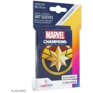 Gamegenic Marvel Champions Art Sleeves: Captain Marvel (50-Pack)