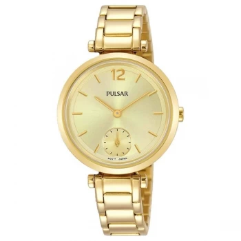 Pulsar PN4068X1 Ladies Gold Bracelet Dress 50M Watch