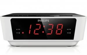 Philips AJ3115 FM Clock Radio - White