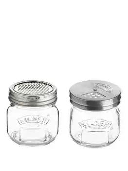 Kilner Set Of 2 Jars - Fine Grater & Shaker Jar