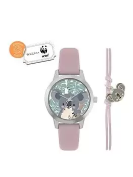 Tikkers Tikkers X WWF - Koala Dial Watch & Koala Charm Bracelet