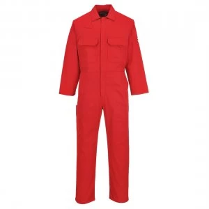 Biz Weld Mens Flame Resistant Overall Red 3XL 32"