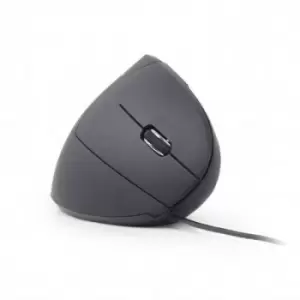 Gembird MUS-ERGO-01 Ergonomic mouse USB Optical Black 6 Buttons 1200 dpi, 1600 dpi, 2400 dpi, 3200 dpi Ergonomic