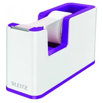 Leitz WOW Tape Dispenser Dual Colour WhitePurple 53641062