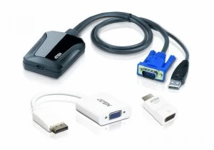 Aten CV211CP - Laptop USB KVM Console Crash Cart Adapter IT Kit
