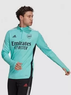 adidas Mens 21/22 Arsenal Training Top, Green Size M Men