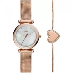 Fossil Carlie Mini Rose Gold Watch Gift Set
