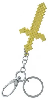 Minecraft Sword - Bottle Opener Keyring Pendant gold silver