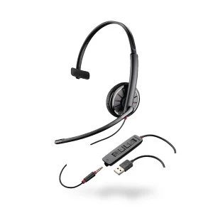 Plantronics Blackwire C315 Corded Monaural USB Headset with 3.5mm
