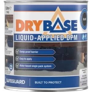 Safeguard Drybase Liquid Damp-proof Membrane 1L Black